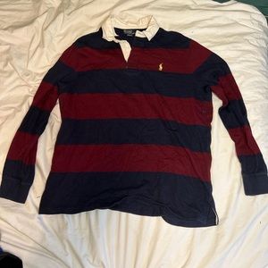 Stripped men's polo shirt